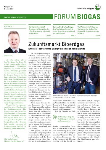 Forum Biogas Ausgabe 17 - EnviTec Biogas AG