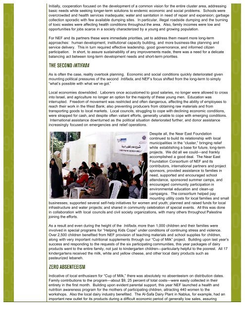 NEF 2005 Annual Report - Near East Foundation