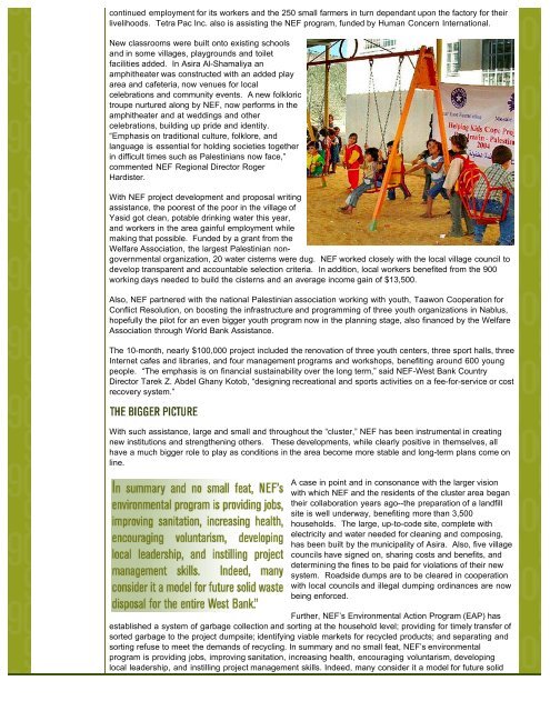 NEF 2005 Annual Report - Near East Foundation