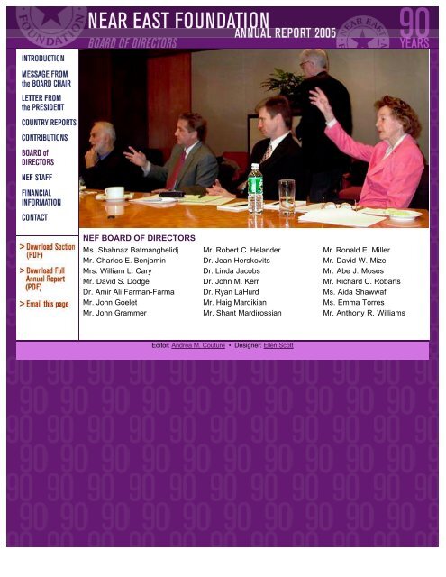 NEF 2005 Annual Report - Near East Foundation