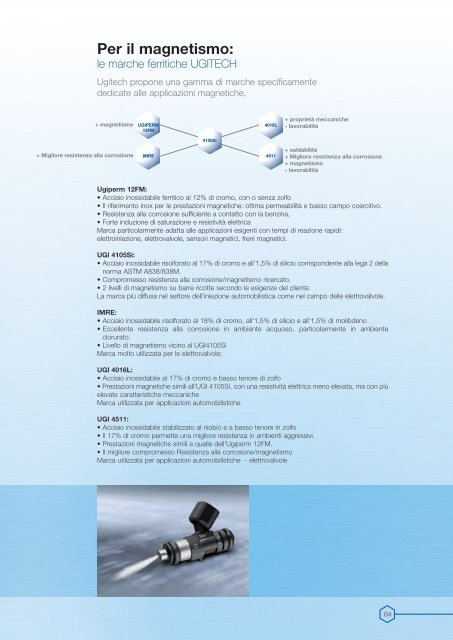 Il magnetismo e l'inox - Ugitech