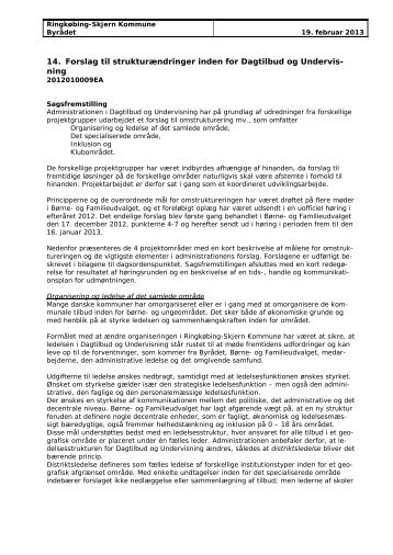 Forslag til strukturÃ¦ndringer inden for Dagtilbud og Undervisning.pdf