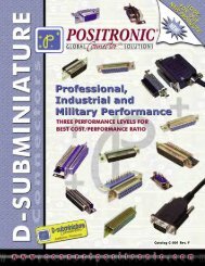 D-Subminiature Catalog - Positronic Industries Inc