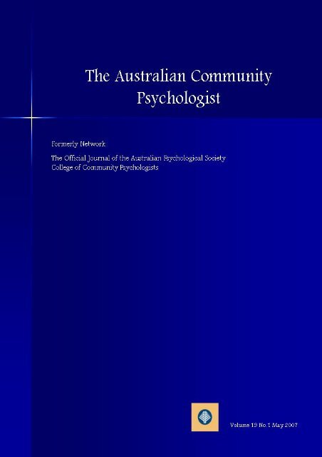 Editorial - APS Member Groups - Australian Psychological Society