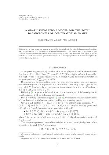 A GRAPH THEORETICAL MODEL FOR THE TOTAL ... - INMABB
