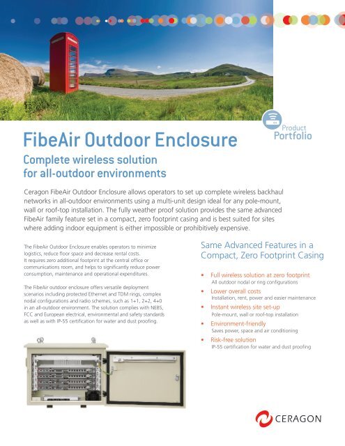 FibeAir Outdoor Enclosure - UK Broadband Distribution