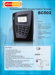 Professional RFID Access Control Terminal - SC502 - ADON SYSTEM