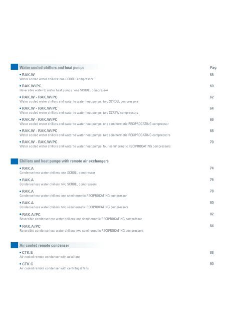 Chillers Catalogue - Ctarefrigeracion.com