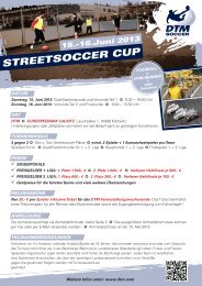 STREETSOCCER CUP 15.-16.Juni 2013 - DTM