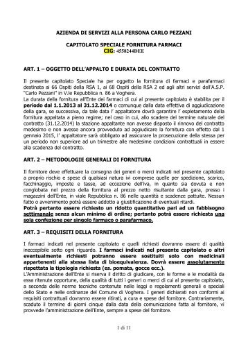 1 di 11 AZIENDA DI SERVIZI ALLA PERSONA CARLO PEZZANI ...