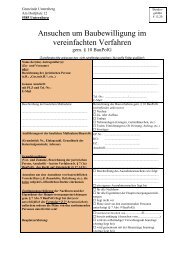 Bauansuchen vereinfachtes Verfahren - Unternberg