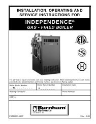 Burnham Independence Boiler - Mountain Moonshine