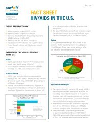 Fact Sheet: HIV/AIDS in the U.S. - amfAR