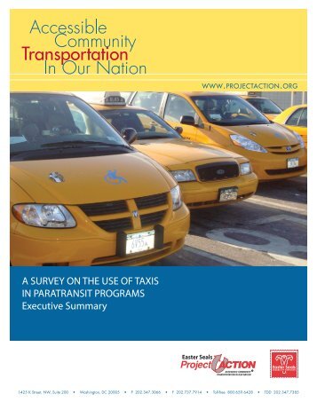 A SURVEY ON THE USE OF TAXIS IN PARATRANSIT PROGRAMS ...