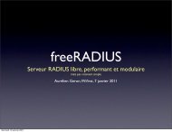 radius - freeradius-fr-part2.pdf - Le site d'AurÃ©lien GÃ©ron