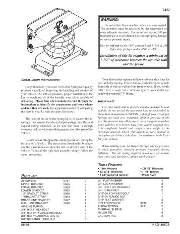 Installation Instructions - Firestone Industrial Products
