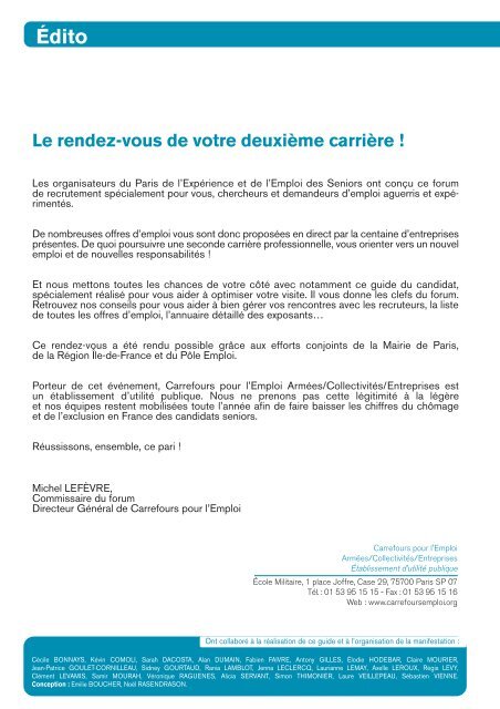 Guide du forum - Carrefour Emploi