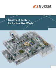Treatment Centers for Radioactive Waste - NUKEM Technologies