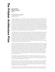Zaha Hadid 2004 Laureate Essay - The Pritzker Architecture Prize