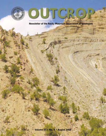August 20 - Rocky Mountain Association of Geologists