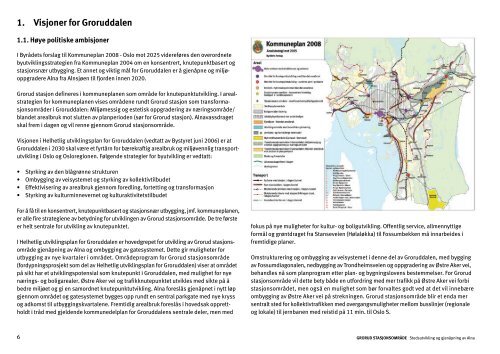 Grorud stasjonsområde - Plan