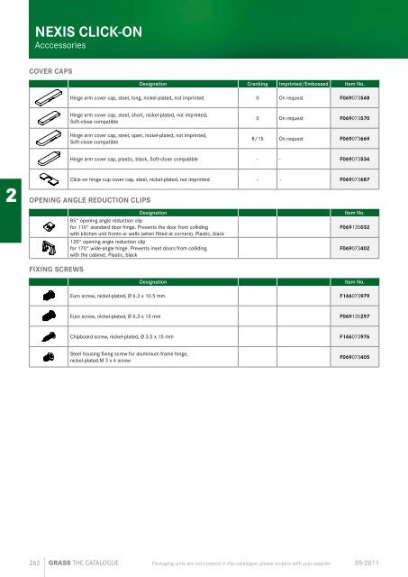 Grass Katalog EN 2012