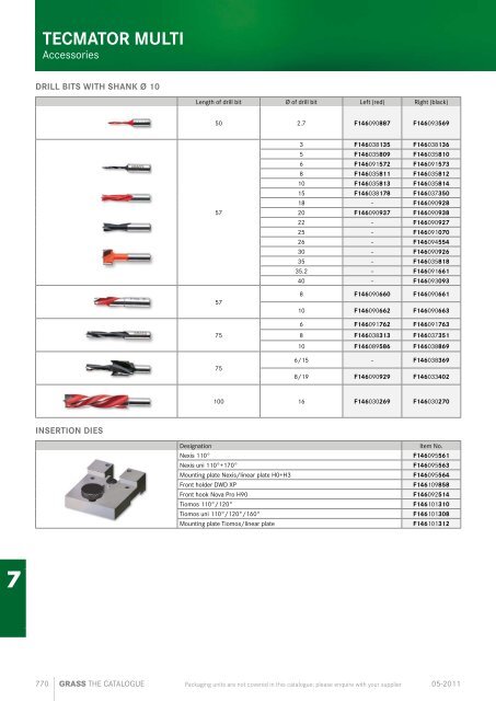 Grass Katalog EN 2012