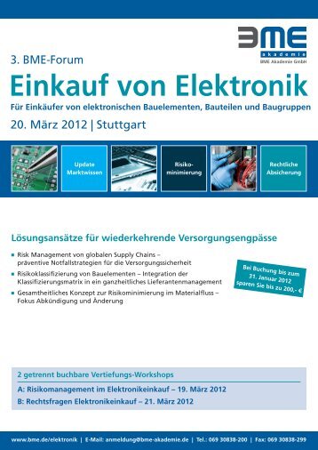 Einkauf von Elektronik - COG