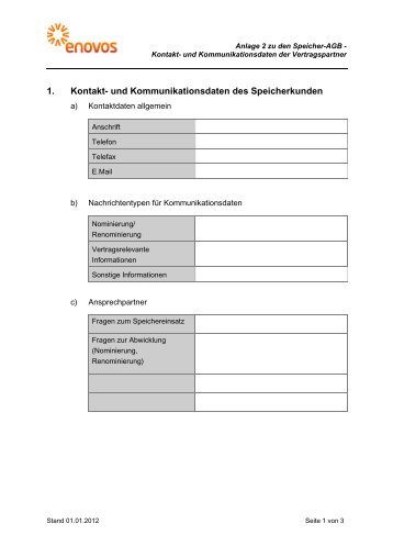 Kontaktdaten - Enovos