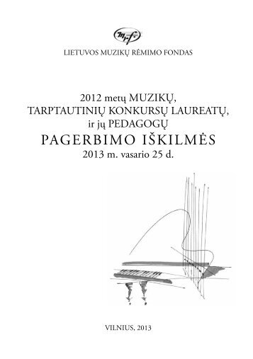 2012 m. tarptautiniÅ³ konkursÅ³ laureatai.pdf - Lmrf.lt