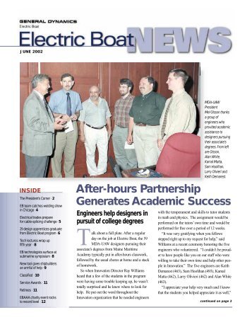 EB News June 2002 - Electric Boat Corporation
