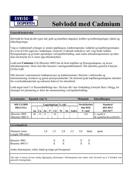 Solvlodd med Cadmium.pdf - Sveiseeksperten