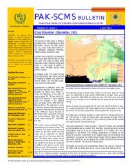 Pakistan satellite crop monitoring bulletin - Agricultural Market ...