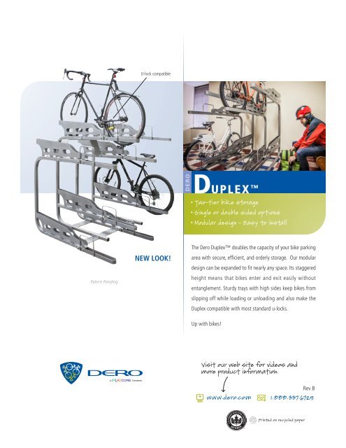 Dero duplex bike rack Clearance