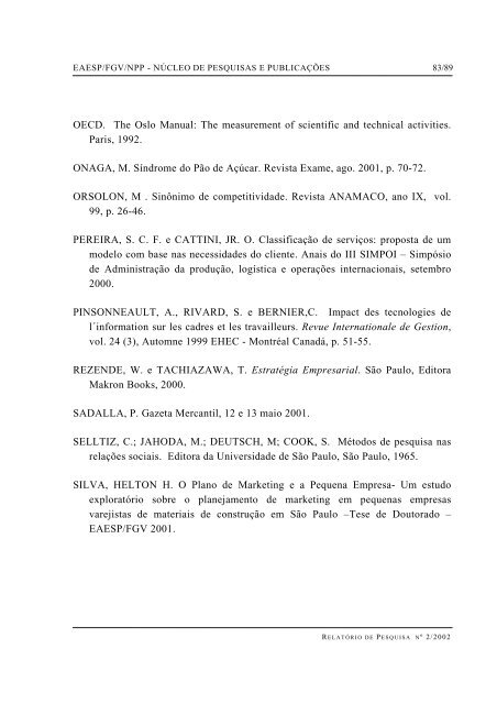 resumo palavras-chave abstract key words - GVpesquisa