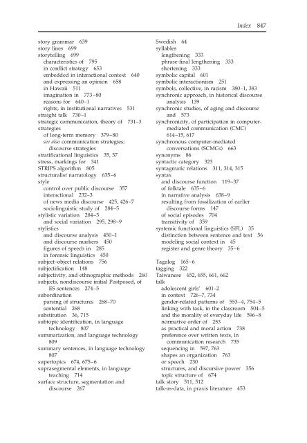 The Handbook of Discourse Analysis