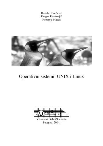 Operativni sistemi: UNIX i Linux - "Mihajlo Pupin" Kula