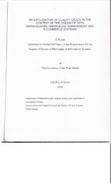 A Thesis Submitted in Partial Fulfilment of the ... - Uwi.edu