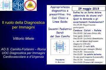 3) Vittorio MIELE - Il ruolo della diagnostica per immagini - Azienda ...
