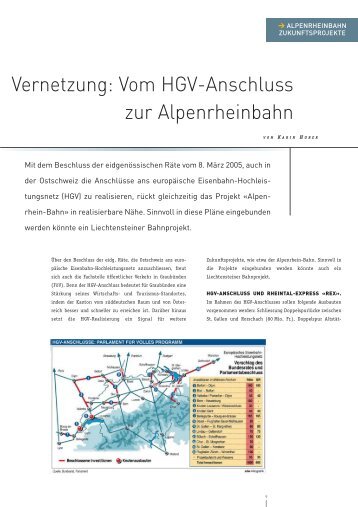 Vom HGV-Anschluss zur Alpenrheinbahn - Bodensee-S-Bahn