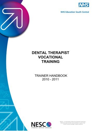 Dental Therapist Vocational Training - Oxford Deanery