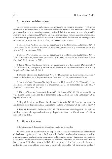 Decimoctavo Informe del Defensor del Pueblo al Congreso de la ...