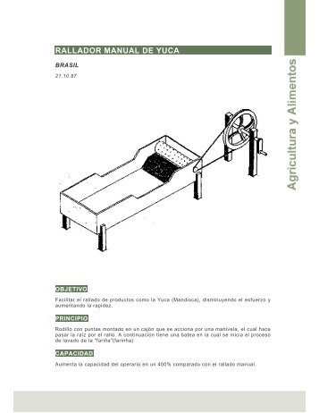 Rallador manual de yuca (Brasil ) - Ideassonline.org