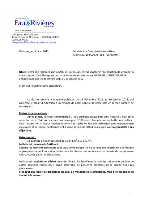 pdf 280ko - Eau et riviÃ¨res de Bretagne