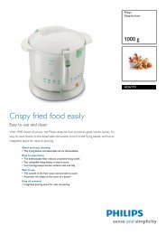 HD6110/10 Philips Deep-fat fryer - Tech Data