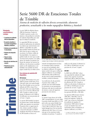 Serie 5600 DR de Estaciones Totales de Trimble - Runco