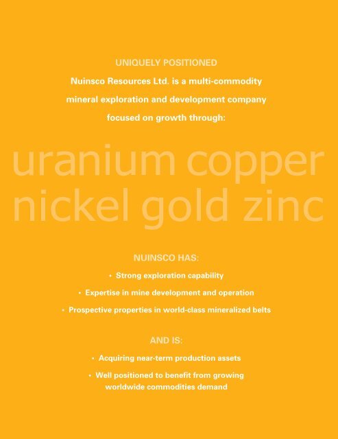 Read Report - Nuinsco Resources Limited