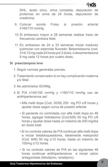 Transtornos Hipertensivos del Embarazo - Instituto Guatemalteco de ...