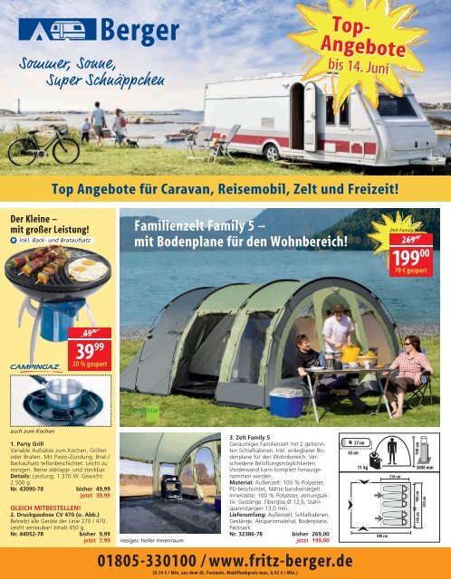 Berger Ideal II Sonnensegel - Fritz Berger Campingbedarf