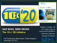 bad bugs, need drugs - Infectious Diseases Society of America